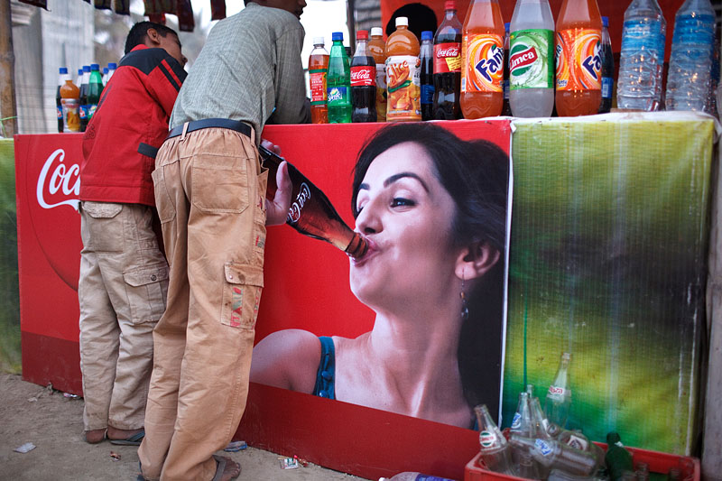 Drink stand at Sonepur Mela in India.