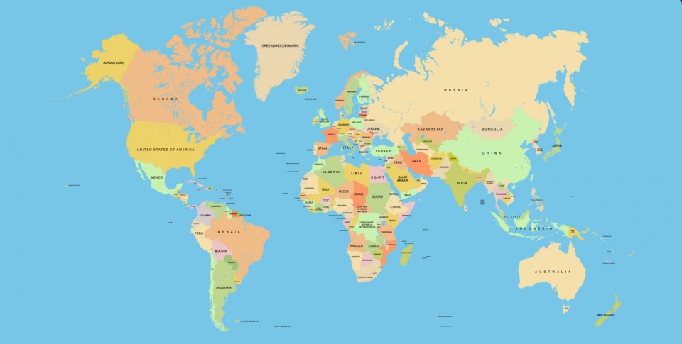 Dünya Haritasi Vektörleri - Genç Grafiker