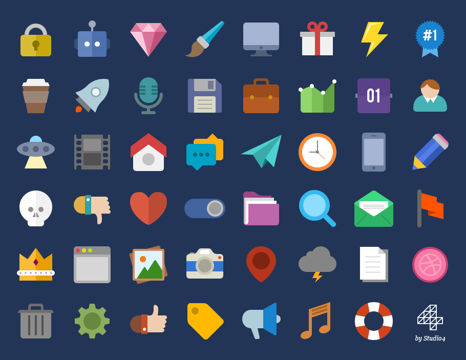 47 Adet HDPi Renkli İkon – Genç Grafiker – Grafik Tasarım, Web Tasarım ...